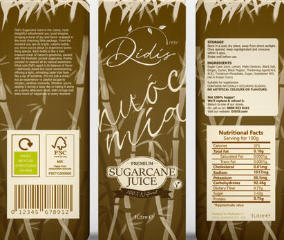 Sugarcane Juice Tetra Pak Design 2024